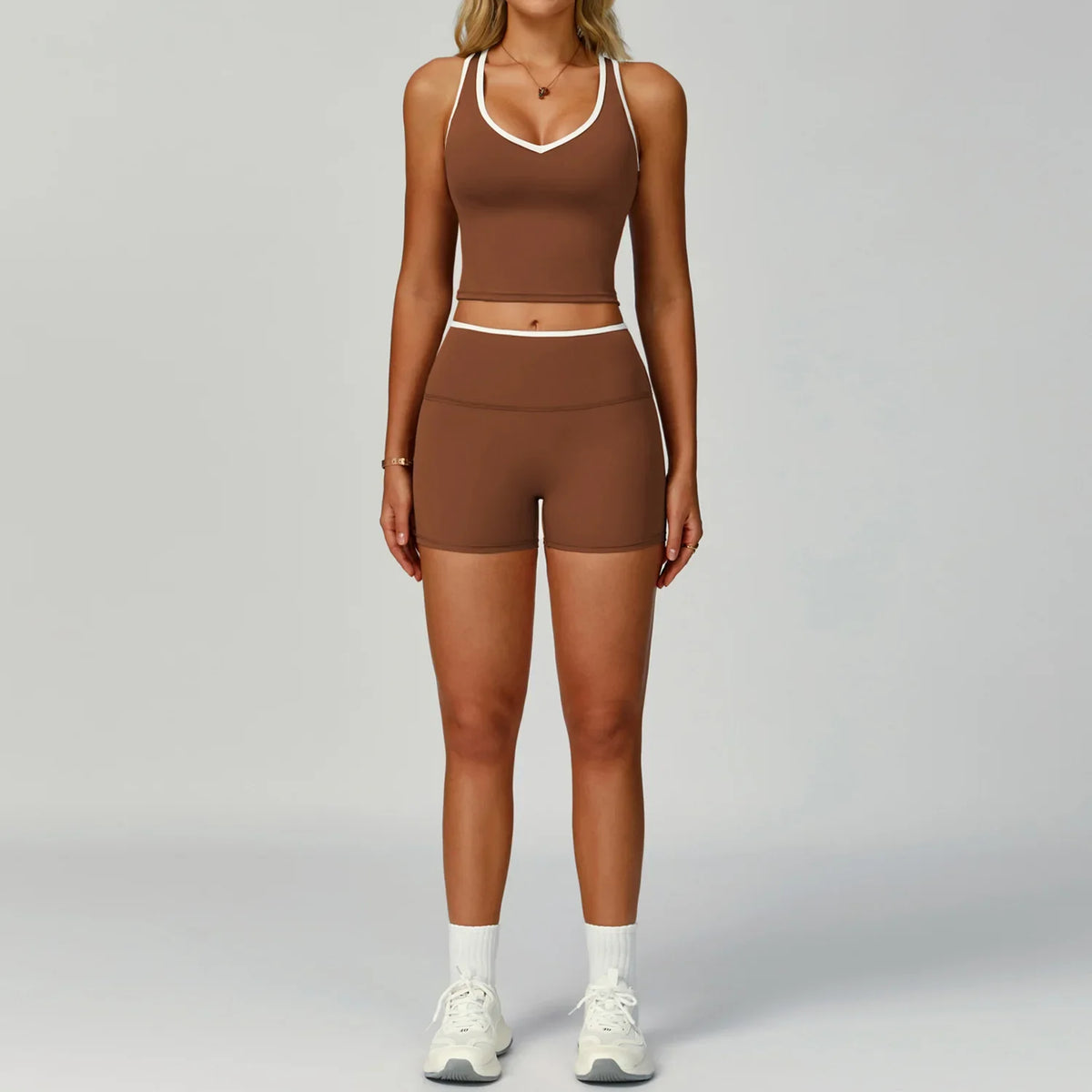 Yoga Sets 2 Pieces Workout Outfits Gym Tracksuit Fitness Sportswear High Waist Leggings Sports Bra Athletic Wear Women Clothes