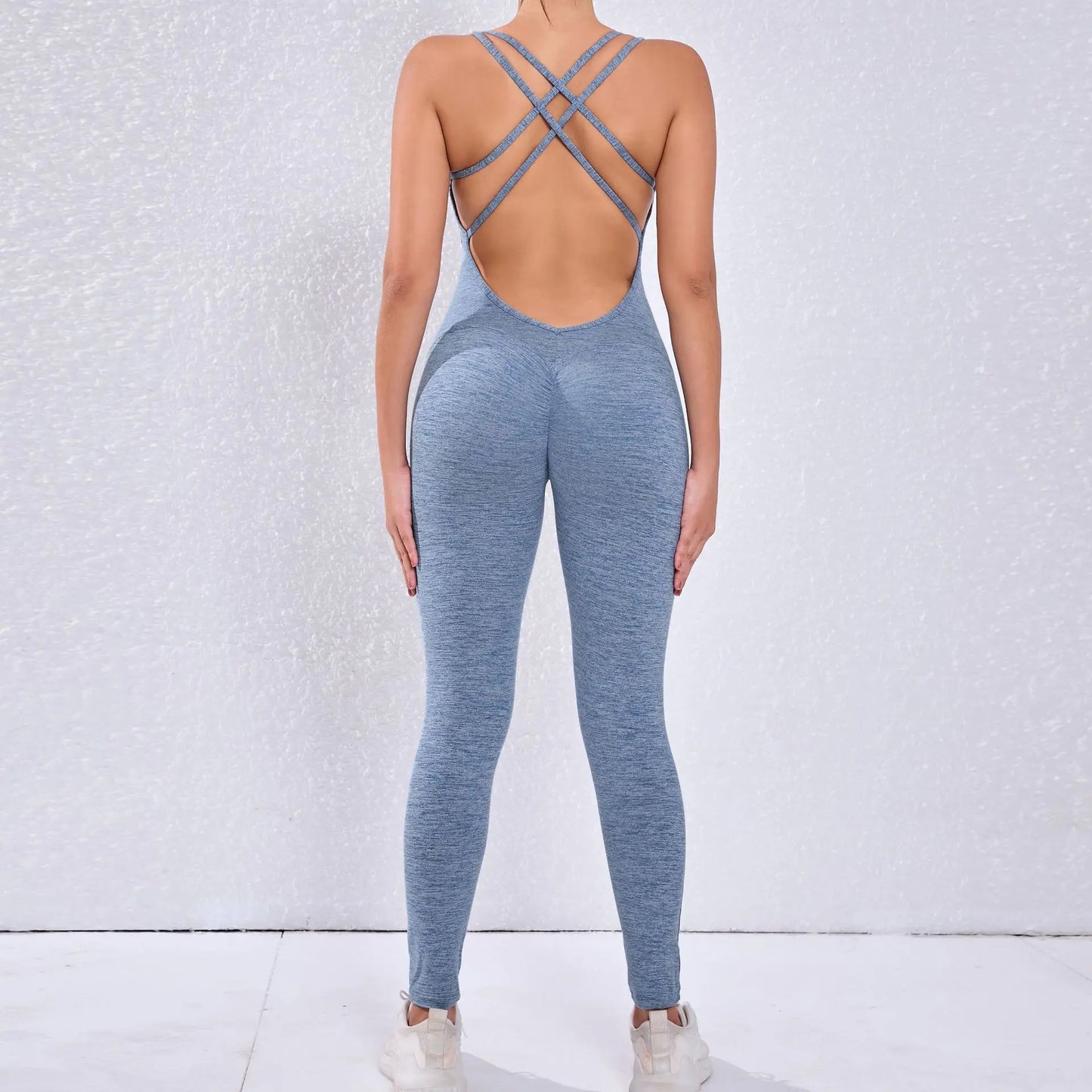 New Pad Active Wear Gym Yoga Set Women Fitness Scrunch Legging Women Workout Female Sports Outfit Suits Exercise Jumpsuit