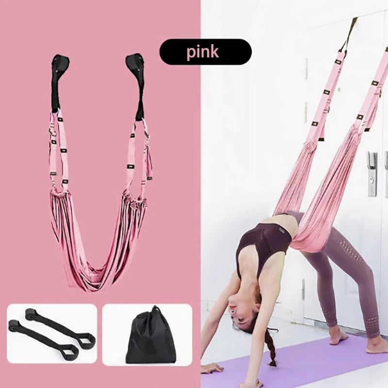 Yoga Hammock, Home Yoga Split Strap, Handstand & Backbend Training Equipment, Doorway Stretch Strap Yoga Cloth