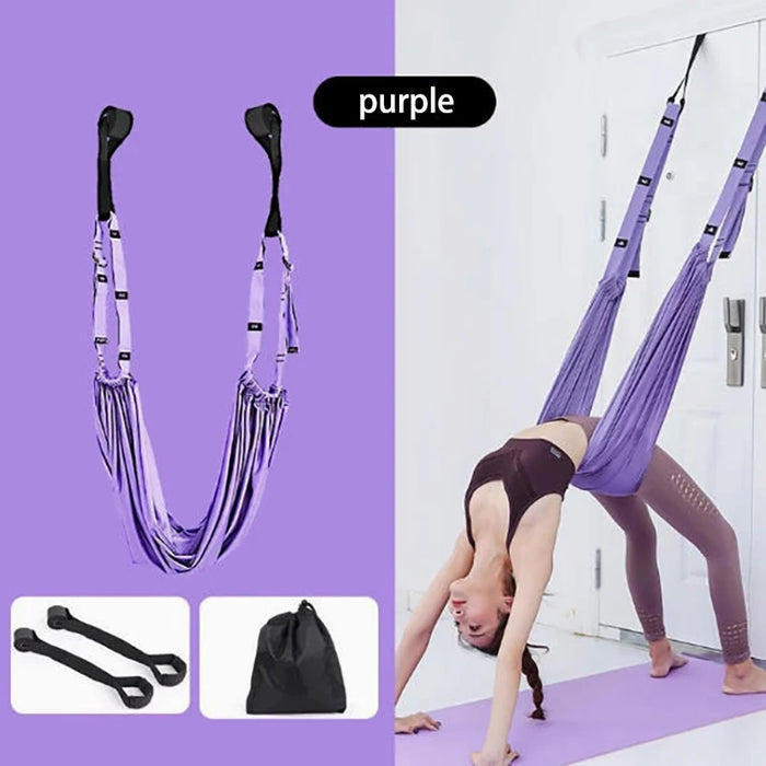 Yoga Hammock, Home Yoga Split Strap, Handstand & Backbend Training Equipment, Doorway Stretch Strap Yoga Cloth