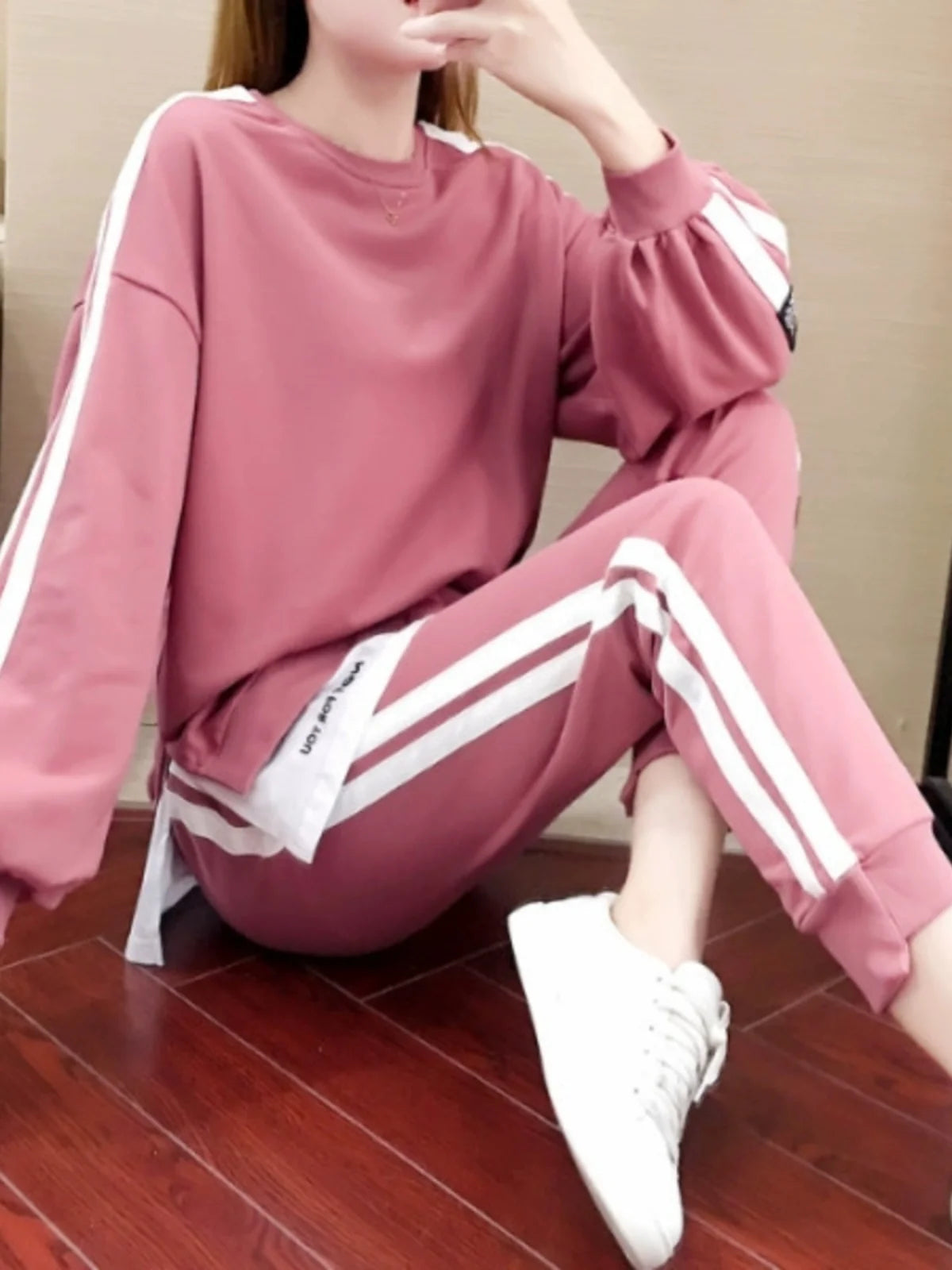 Fashionable Loose Sportswear Set Sweatshirt Long Pants Two-Piece Set Large Size Spring New Style Popular Casual Streetwear