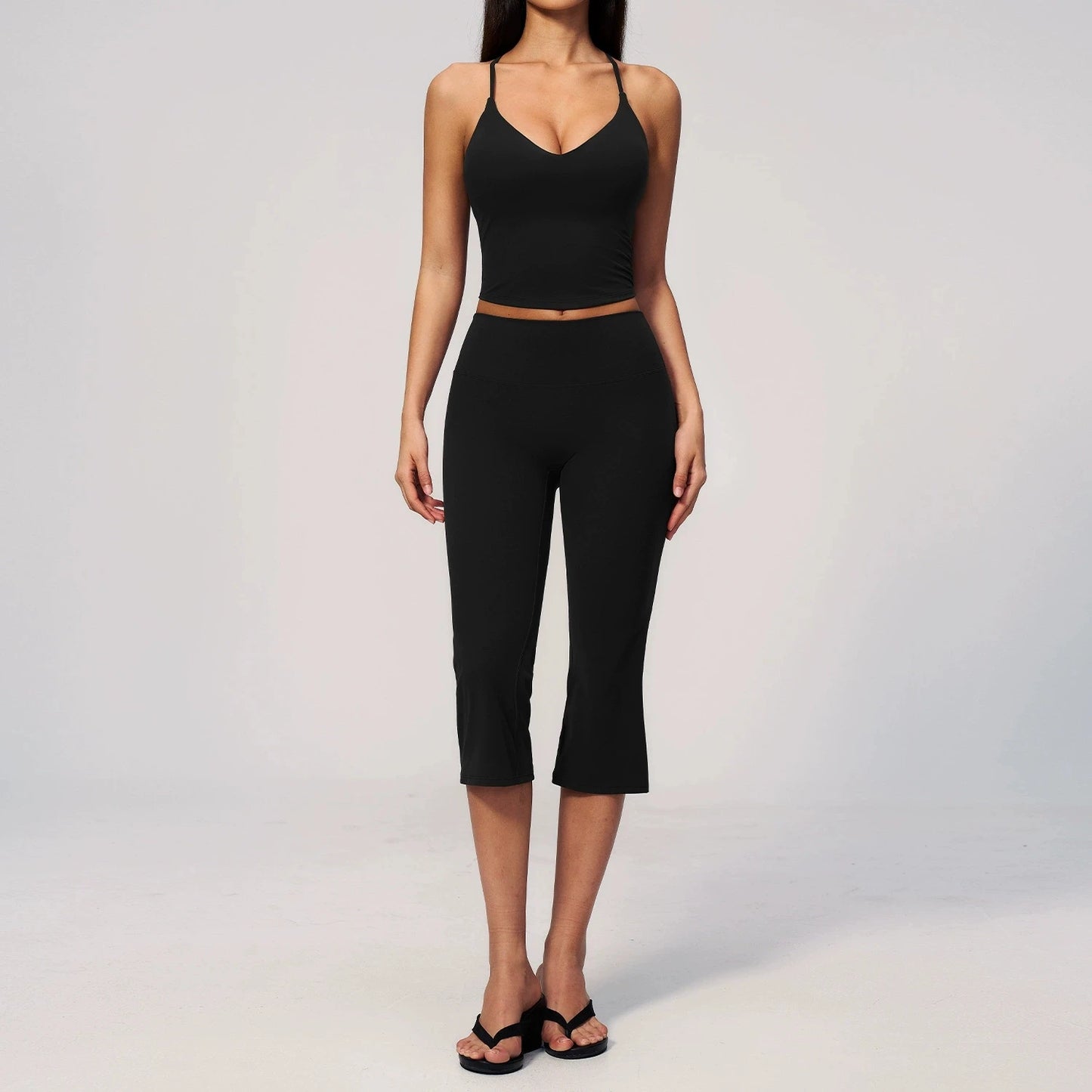 Yoga Set 2 Pieces Sports Suit Fitness Outfits Women Tracksuit Workout Clothes Running Sports Bra Leggings Gym Suit Athletic Wear