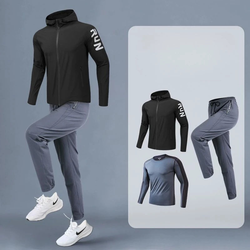 Sportswear Set for Men: Ideal for Running, Cycling, Fitness Training & Gym Exercises - New in Men's Sets