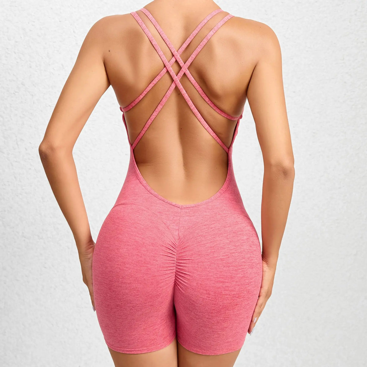 New Pad Active Wear Gym Yoga Set Women Fitness Scrunch Legging Women Workout Female Sports Outfit Suits Exercise Jumpsuit