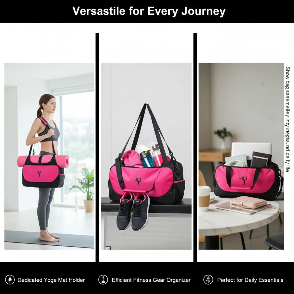 1 PCS Portable Yoga Mat Backpack Gym Bags Multifunctional  Waterproof Shoulder Carriers  Gym Bag Sports Bag Without Yoga Mat