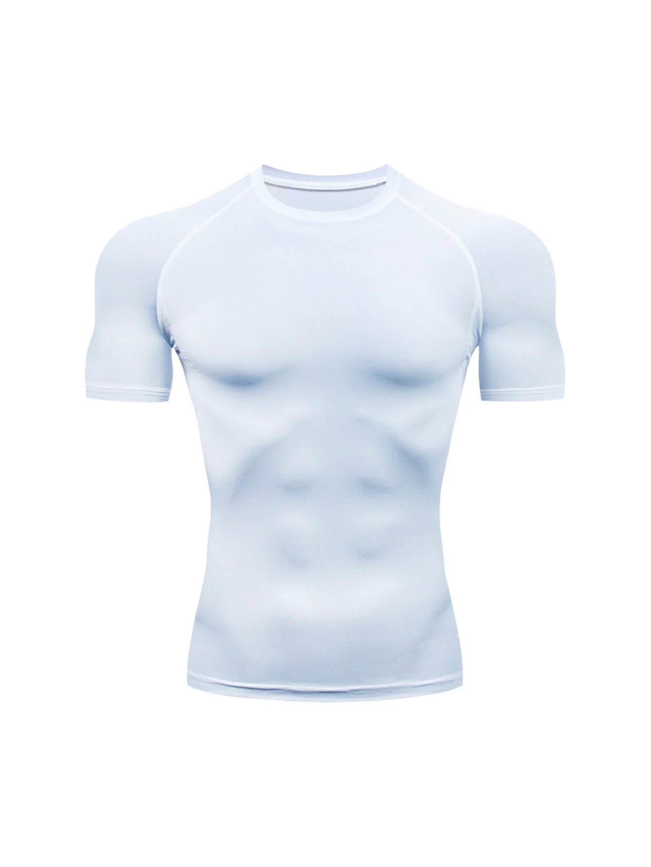 Men's Gym Training T Shirt, Outdoor, Jogging, Running Sportswear, Tight, Stretchy, Breathable Compression Top, Summer