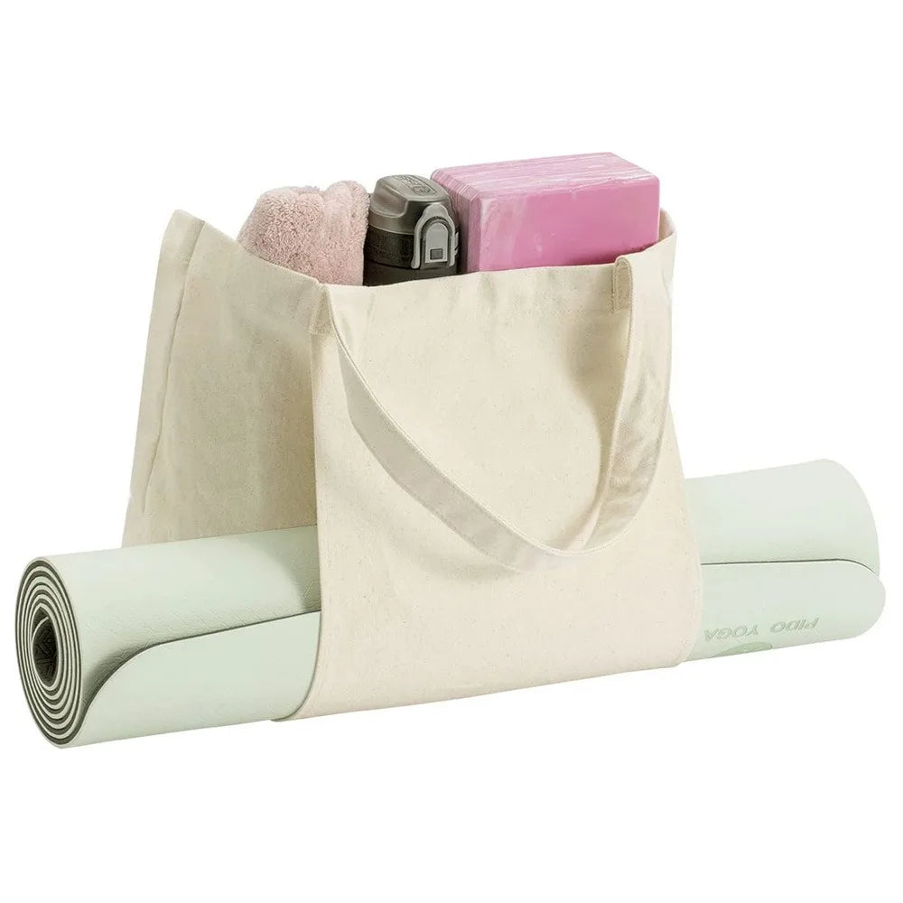 Yoga Mat Carrier,Gym Bag with Yoga Mat Holder,Canvas Tote with Shoulder Strap for Pilate,Travel,Office,Sports, Workout and Beach