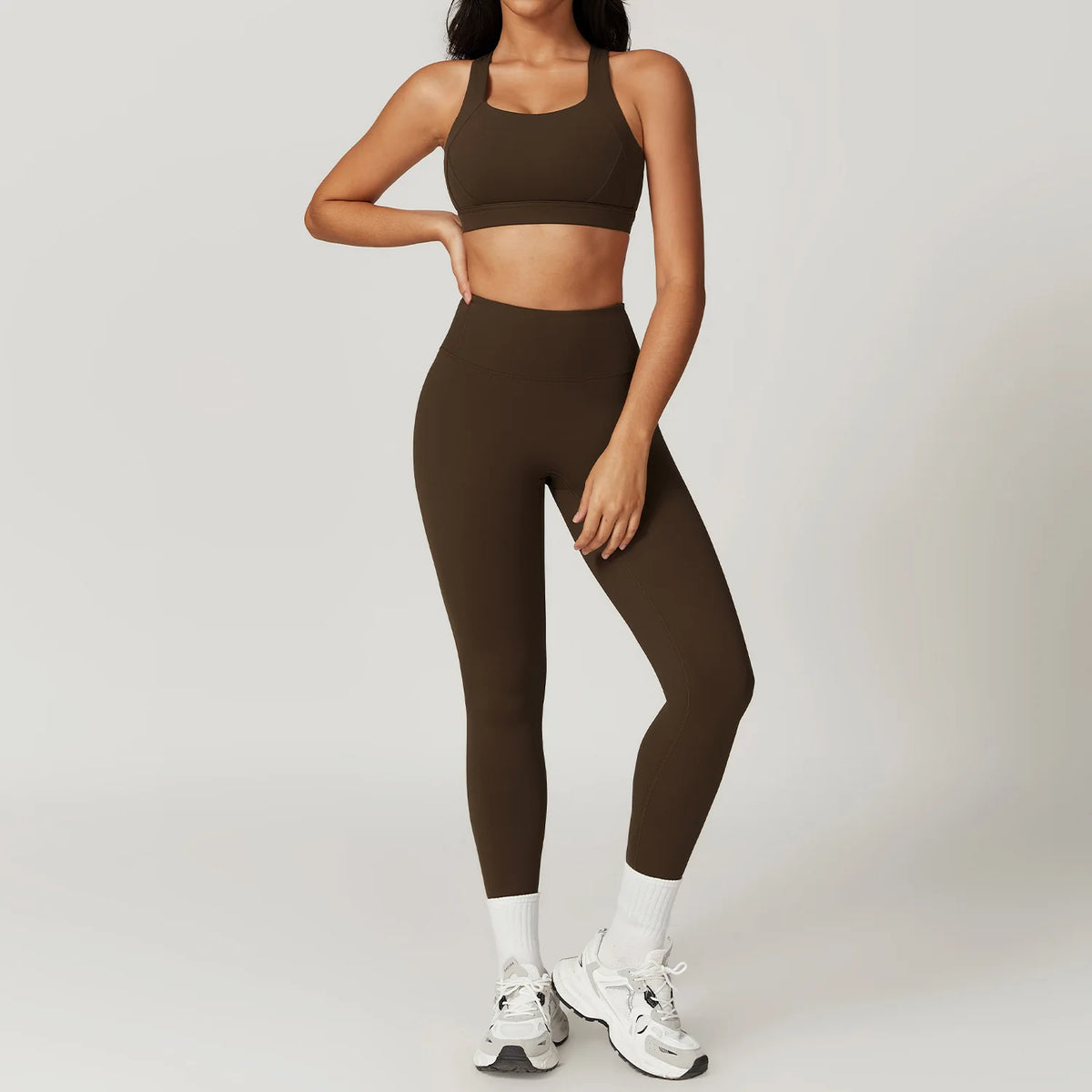 Yoga Set 2 Piece Women Sportswear Workout Clothes Women Sport Set Suits For Fitness Cross Back Bra Seamless Gym Push Up Leggings