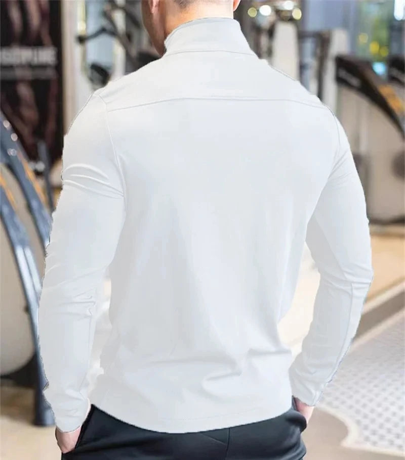 Mens Gym Fitness Tops Casual Jogging Sports Jacket Outdoor Workout Training Sweatshirt zipper Jacket Running Tights Men clothes