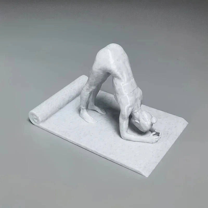 Yoga Girl Phone Stand Creative Meditation Figurine Holder Stable Desk Phone Holder Home Office Decor