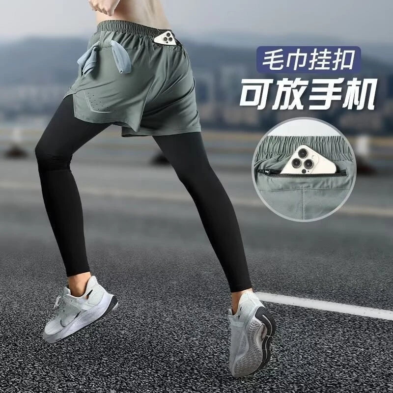 Men's Gym Sets Outdoor Sports Tops Pants Trendy Youth Windbreaker Breathable Tracksuits Jogging Training Wear Quality Clothing